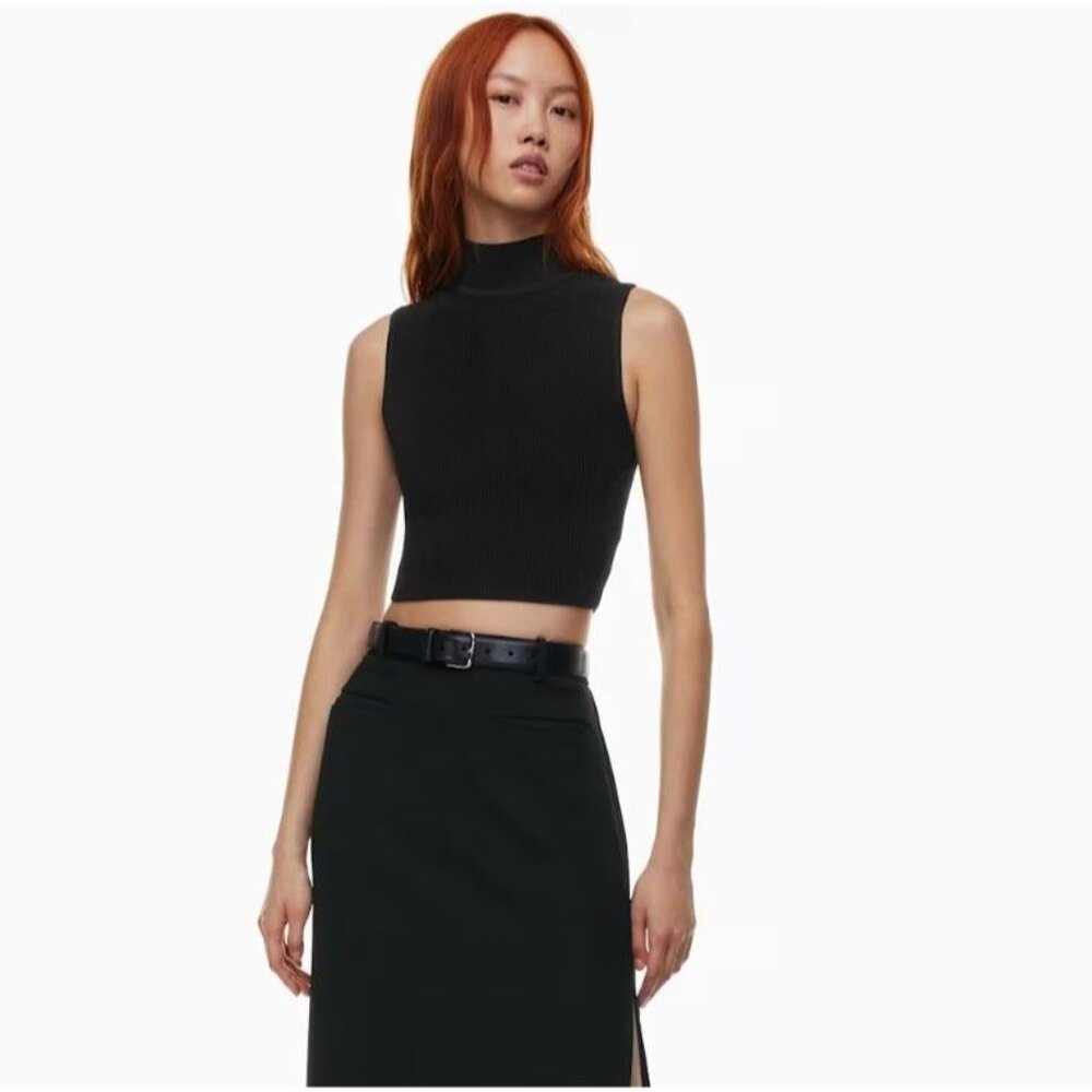 BABATON By Aritzia Sculpt Knit Mockneck Tank Size XS - Picture 9 of 10